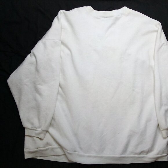 Vintage Looney Tunes Christmas Bugs Bunny Taz Tweetie Daffy Crewneck Sweatshirt - Picture 8 of 9